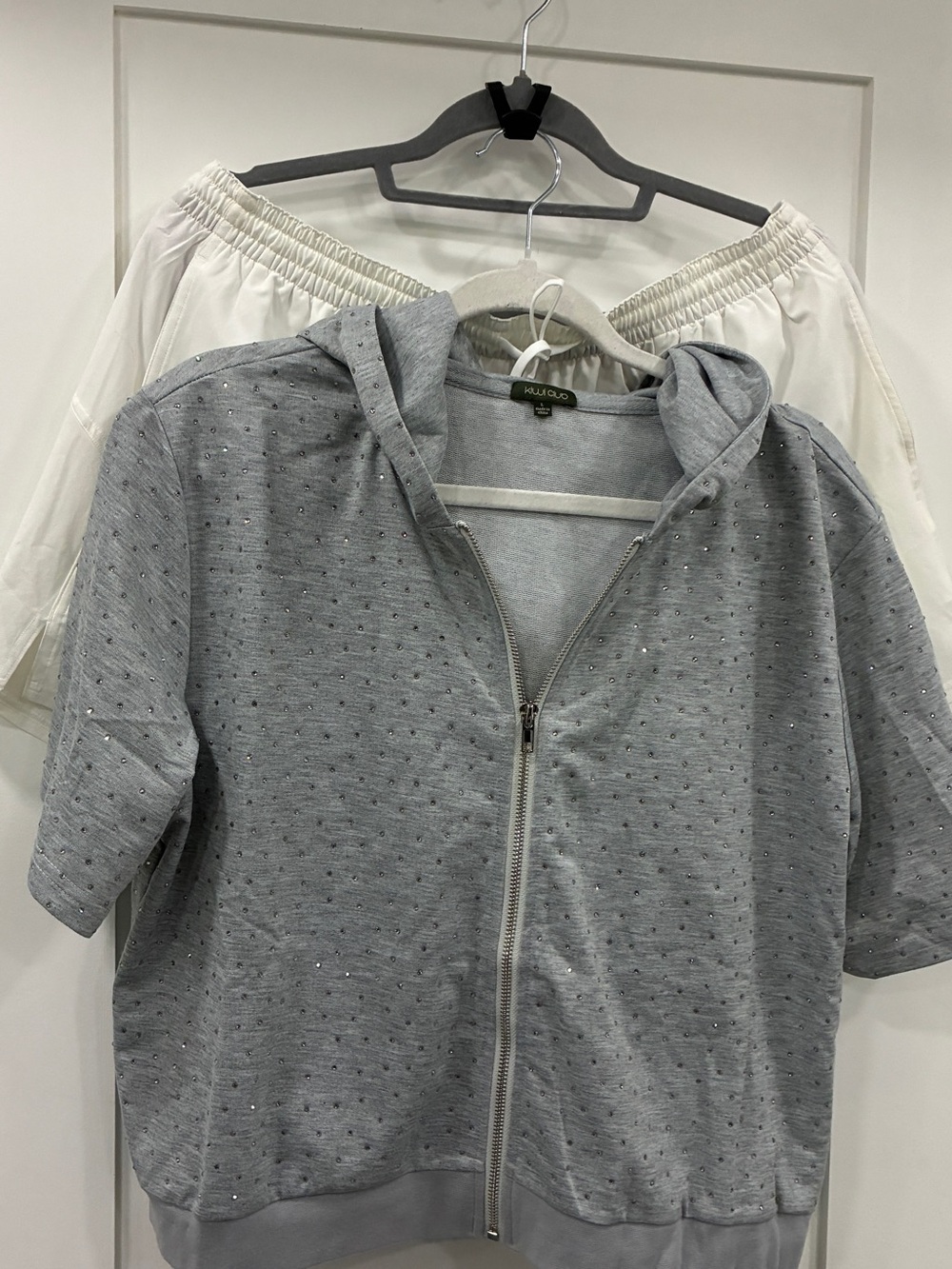 Kiwi Club Rhinestone Hoodie & Lululemon Shorts Bundle L/14